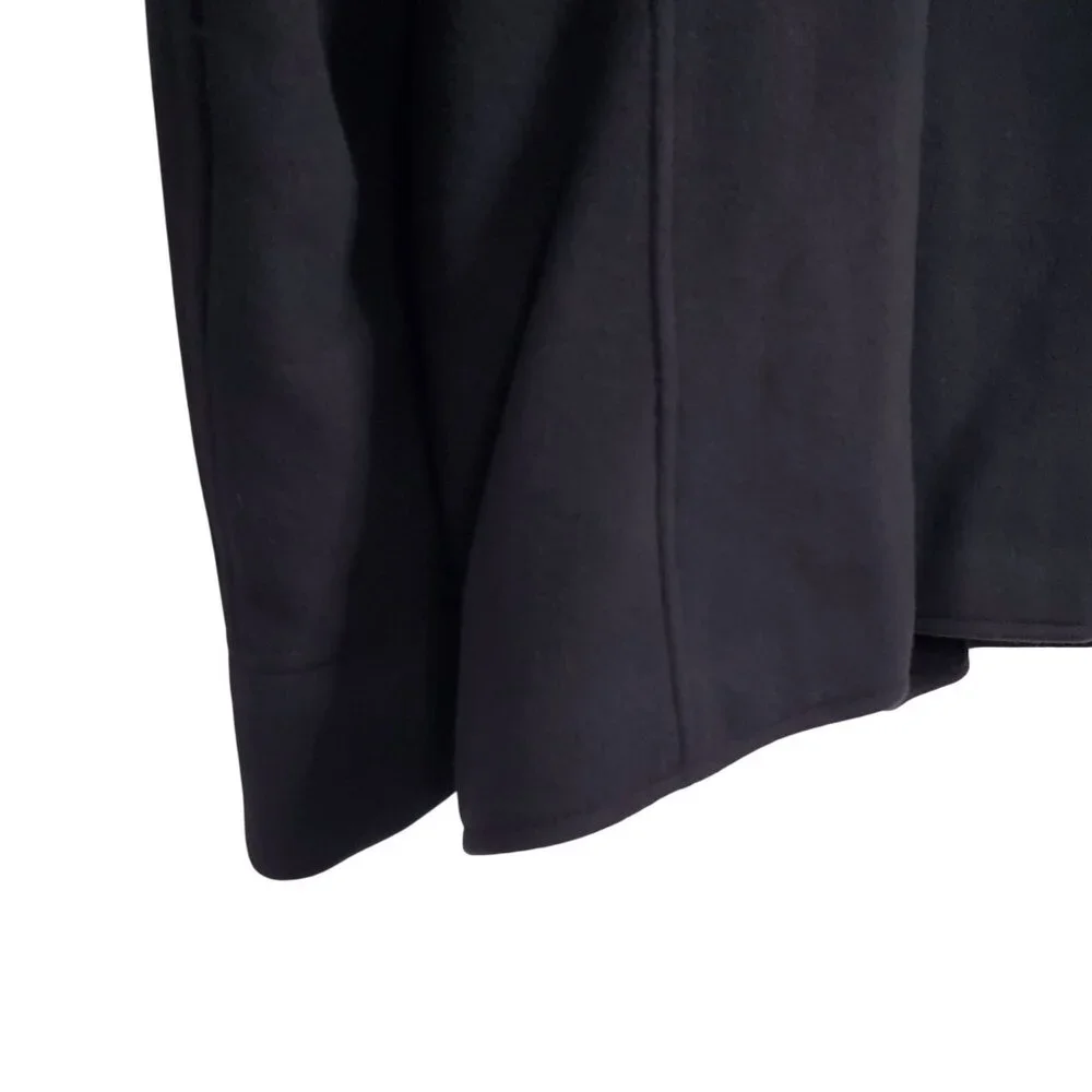 Banana Republic Mens Sz L Coat Wool Cashmere Blend Double Pocket Military Black - Picture 10 of 10
